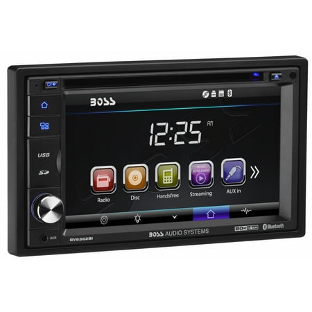 Double Din Radio Boss Boss Audio BV9362BI Double Din, Touchscreen, Bluetooth, DVD/CD/MP3/USB/SD AM/FM Car Stereo, 6.2 Inch Digital LCD Monitor, Wireless Remote ()