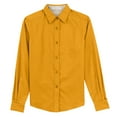 thumbnail image 5 of Womens Long Sleeve Easy Care Cotton/Polyester Shirt Athletic Gold/Light Stone 4XL, 5 of 6