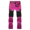 thumbnail image 4 of Boys Pants for Summer New Outdoor Kids Pants Breathable Lightweight Convertible Shorts Cozy casual Pants Hot Pink L(9-10 Years), 4 of 4