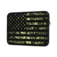 thumbnail image 2 of Bingfone American Flag Camo Laptop Sleeve Case 15 Inch, 360° Protective Computer Carrying Bag, 2 of 9