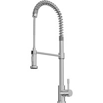 Lulani Soneva Stainless Steel 1-Handle High Arc Semi-Professional Kitchen Faucet - Brushed Stainless