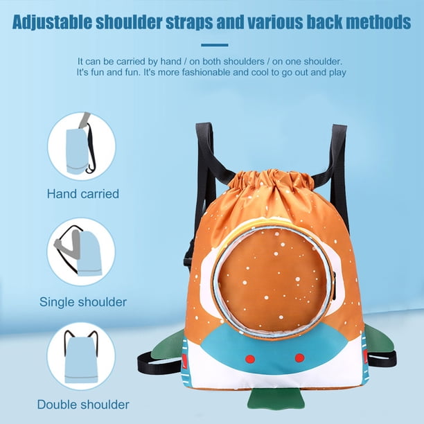 Niños Mochila de natación impermeable Niños Niñas Deportes ajustables Bolsas húmedas secas JShteea Para Estrenar