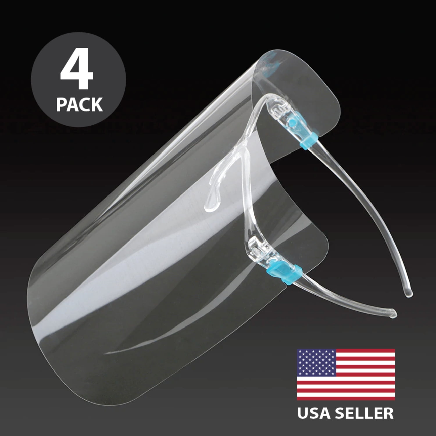 2 PACK Safety Full Face Shield Clear Protector Work Industry Dental Anti-Fog 