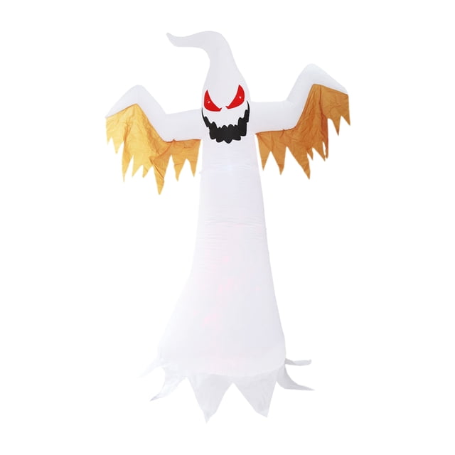 Inflables fantasma de 8 pies, accesorios inflables de Terror con LED de Halloween con ataduras de es Tomshoo Inflables