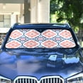 thumbnail image 4 of Yayeee Car Windshield Sun Shade Universal Fit Front Visor Protector, Mosaic Flowers Pattern, 4 of 8