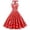 Z1#Red363, variant on Puliio Halter Dresses for Women Summer Polka Dot A Line Mini Vintage Casual Party Swing Dress
