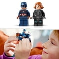 thumbnail image 4 of Lego Marvel 76260 Black Widow and Captain America Motorcycles Avengers Age of Ultron Toy, 4 of 5