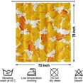 thumbnail image 6 of Fall Shower Curtain for Bathroom 84x72inches Orange Maple Leaves Shower Curtain Set with Hooks Autumn Yellow Leaves Waterproof Fabric Home Decor Shower Curtains, 6 of 6