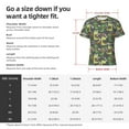thumbnail image 2 of Yiaed Cartoon Dinosaurs (2) Print Mens Short Sleeve Tight Fit T-Shirt, Crewneck Casual Tee-Medium, 2 of 5