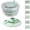 Fresh Green, variant on 3 in 1 salad spinner slicer chopper, Salad Spinner Large, Vegetables Wash Bowl, Fruits & Herb Lettuce Dryer with 5 Blade Slicer Egg Yolk Strainer Shredder for Efficient Salad Preparation and Food Was