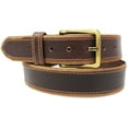 thumbnail image 2 of 33-34   Men's Casual Jean Full-Grain Tan Leather Belt 26AB09BR, 2 of 3