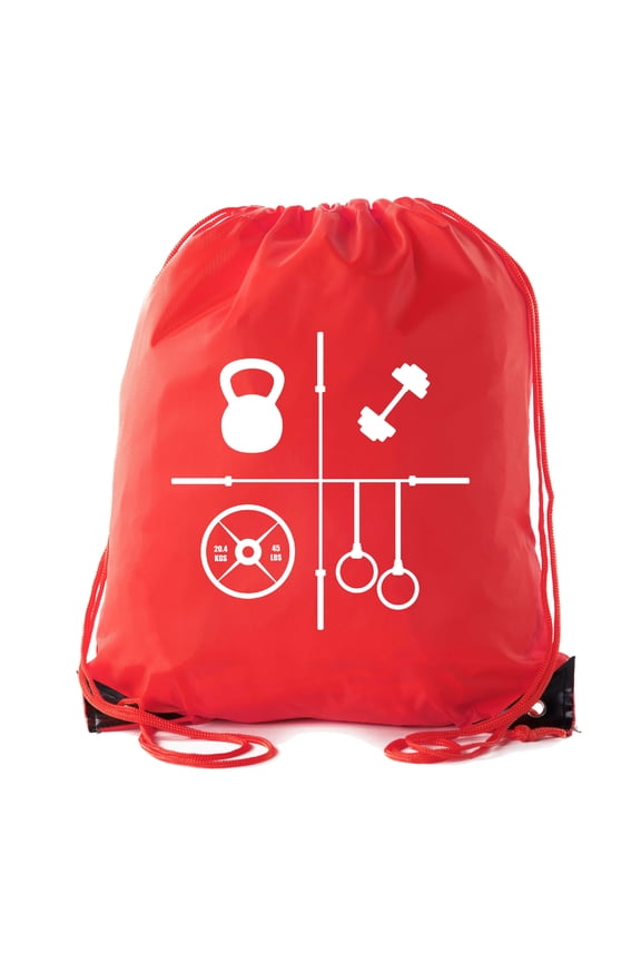Power Lifting Backpacks, Extreme Fitness Drawstring Bags Weightlifting Gym Bags - Workouts