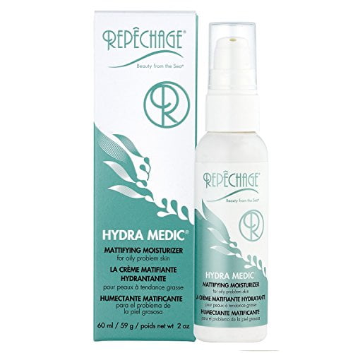 Repechage Hydra Medic Mattifying Moisturizer Oil Free Formula For Oily Problem and Acne-Prone Skin - Light, Fragrance and Grease Free Made with Natura