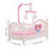 thumbnail image 4 of ColoMX Cama para muñecas en miniatura, muebles de dormitorio para casa de muñecas en miniatura con cama pequeña para muñeca, juego de cuna y juguete hecho a mano Diy, 4 of 8