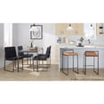 thumbnail image 6 of LumiSource Fuji Stacker 26" Fixed-Height Counter Stool - Set of 3 in Black Metal, 6 of 13