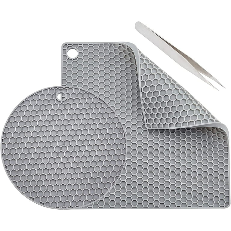 Red Silicone Dish Mat & Trivet 17.8 x 15.8 – Tortuga Home Goods