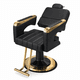 thumbnail image 4 of Silla De Barbería Negra Dorado Reclinable Con Base Hidráulica SELDA EXPORTS, 4 of 7