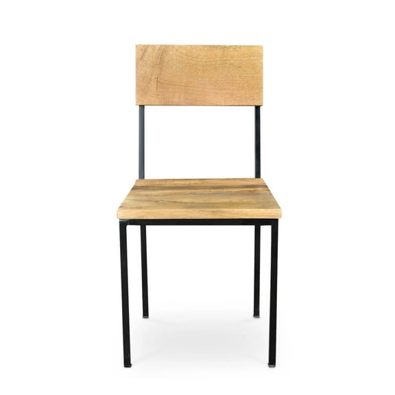 Timbergirl Reclaimed Wood and Metal chair - Set of 2