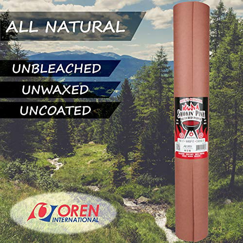 Pink Butcher Paper Roll (24 inches x 200 feet), Unbleached, Unwaxed &  Uncoated for Smoking & Resting Meat by Paper Pros