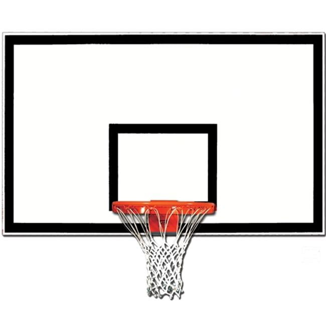 42 x 72 in. Fiberglass Rectangular Backboard with Black Target & Border