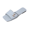 thumbnail image 3 of YgkuHd Women's Summer Slippers,Women's Versatile Flat Strappy Soft-Soled Beach Shoes Comfortable Summer Slippers for Summer Season, Daily Wear, 3 of 9