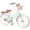 Green, variant on Dolonm 22" Cruiser Bike for Kids, Girls Bike Lightweight High-Carbon Steel Frame City Bike with Basket & Rear Rack, Comfortable Commuter Bicycle for Age 8+, Green