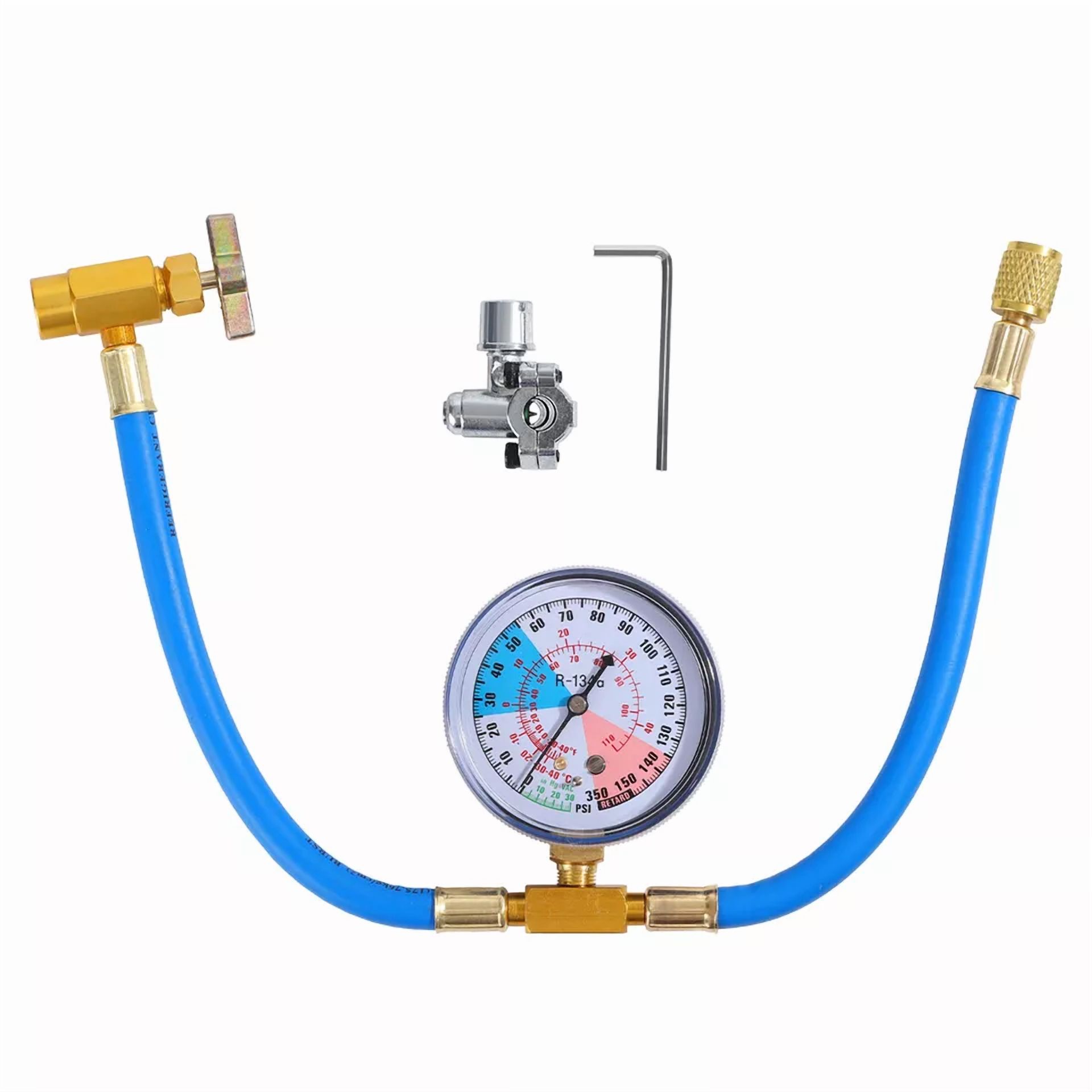 CIRCLE- Bpv31 Bullet Piercing Tap Valve Kits W/ Pressure Gauge Fit For Home Refrigerator