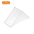 thumbnail image 3 of 4Pack Corner Protectors 28x83mm Plastic Right Angle Corner Guards Cushion, White, 3 of 6