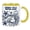 Yellow, variant on Black and White Boho Mug Celestial, Cute Coffee and Tea Mug, Aquarius Mark Cup, Gift for Pisces, Scorpio Signs, for Close Friends & Loved Ones