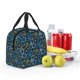 thumbnail image 5 of Fotbe Bicycle Colorful Bolsa Térmica con Estampado y Forro de Aluminio Grueso Bolsa de Almuerzo con Bolsillo Frontal para Hombres y Mujeres, Ideal para Trabajo, Escuela, 5 of 8