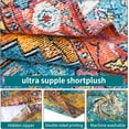 thumbnail image 4 of Boho Orange Blue Throw Pillow Covers 20x20 inch Set of 2, Bohemian Carpet Double Sided Pattern Soft Plush Cushion Cover for Couch Sofa Bed Decorative, Only Pillowcase (No Insert), 4 of 6