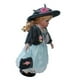 thumbnail image 4 of Muñeca victoriana de porcelana de 30 cm con sombrero, bolso y soporte. Figura de regalo. Verde, 4 of 4