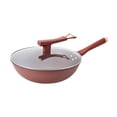 thumbnail image 2 of Lipstore Nonstick Wok Versatile Nonslip Bottom Deep Frying Pan for Home Hotel Camping, 2 of 8