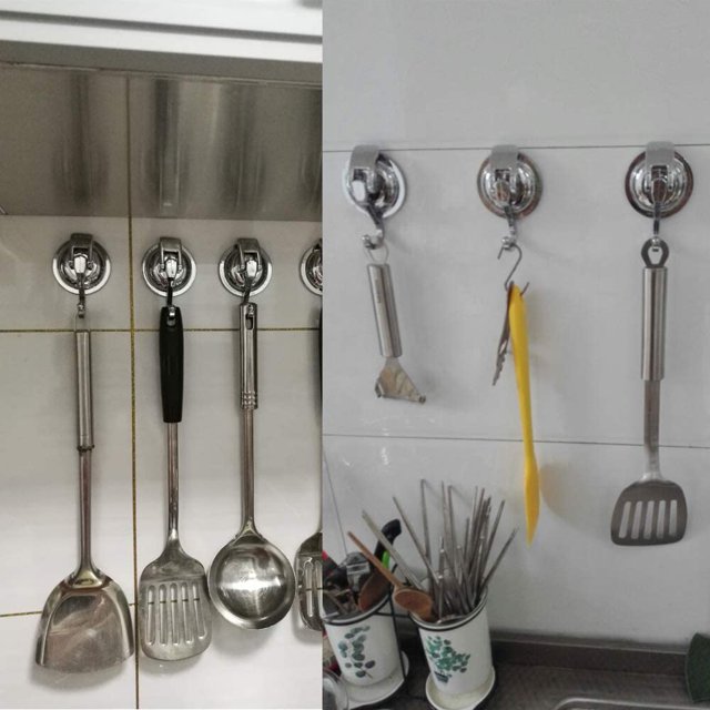 Juego de 2 ganchos con ventosa Ganchos con ventosa Ganchos con ventosa Resistente Sostiene hasta 15LB Gancho de pared Ganchos para toallas de baño Percha Perchas con ventosa para cocina/baño XianweiShao 8390613980519