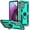 Mint Military Grade Rotating Ring Kickstand Case, variant on Moto G Stylus 5G 2022 Case - Military Grade, 16ft Drop Tested, Magnetic Ring Holder & Kickstand, with Screen Protector, Mint