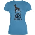 thumbnail image 1 of I Like Big Mutts Aqua Juniors Soft T-Shirt - Medium, 1 of 1