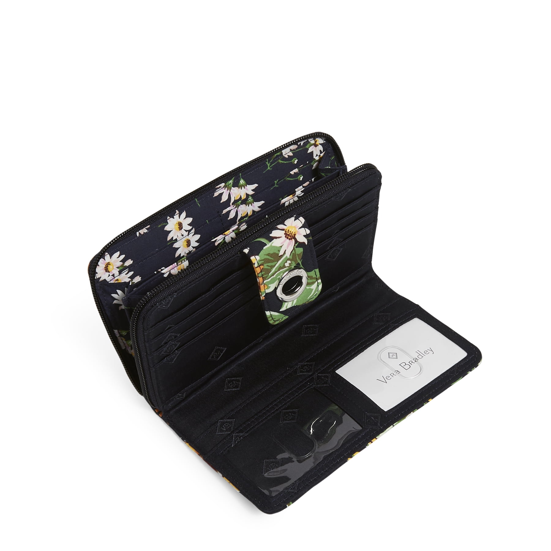 Vera Bradley Women's Recycled Cotton RFID Turnlock Wallet Sunflowers - Walmart.com Vera Bradley Women's Recycled Cotton RFID Turnlock Wallet Sunflowers - Walmart.com