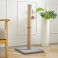 thumbnail image 7 of Cat Craft 28" Tall Jute Fiber Cat Scratching Post with Replaceable Dangle Toy, Gray, 7 of 7