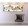 thumbnail image 3 of Epic Graffiti  3 piece "Fruit Wave" Acrylic Wall Art, 60" x 20", 3 of 4