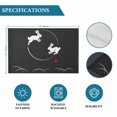 thumbnail image 6 of Black Modern Placemats Set of 12, Farmhouse Rabbit Abstract Art Placemats for Dining Table, Place Mats for Kitchen Tabletop, Waterproof Wipeable Dining Table Mats Set, 6 of 9
