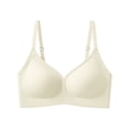 thumbnail image 2 of HVOBTTY Women's Seamless Wireless Push Up Bra, Bra for Women, Women's Comfortable Solid Color Wireless Seamless with Padded Push Up Lifting Everyday Bra Khaki, Khaki, 2 of 4