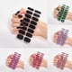 thumbnail image 2 of 16pcs Mini Nail Stickers F, Stickers de Uñas Mini Solid Color Glossy Nail Art, 2 of 5