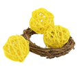 thumbnail image 1 of Bolas de mimbre para decoración de Baby Shower, bolas de Takraw de 5cm para decoración de cumpleaños, boda, fiesta de Navidad y hogar, lote de 10 unidades, 1 of 4