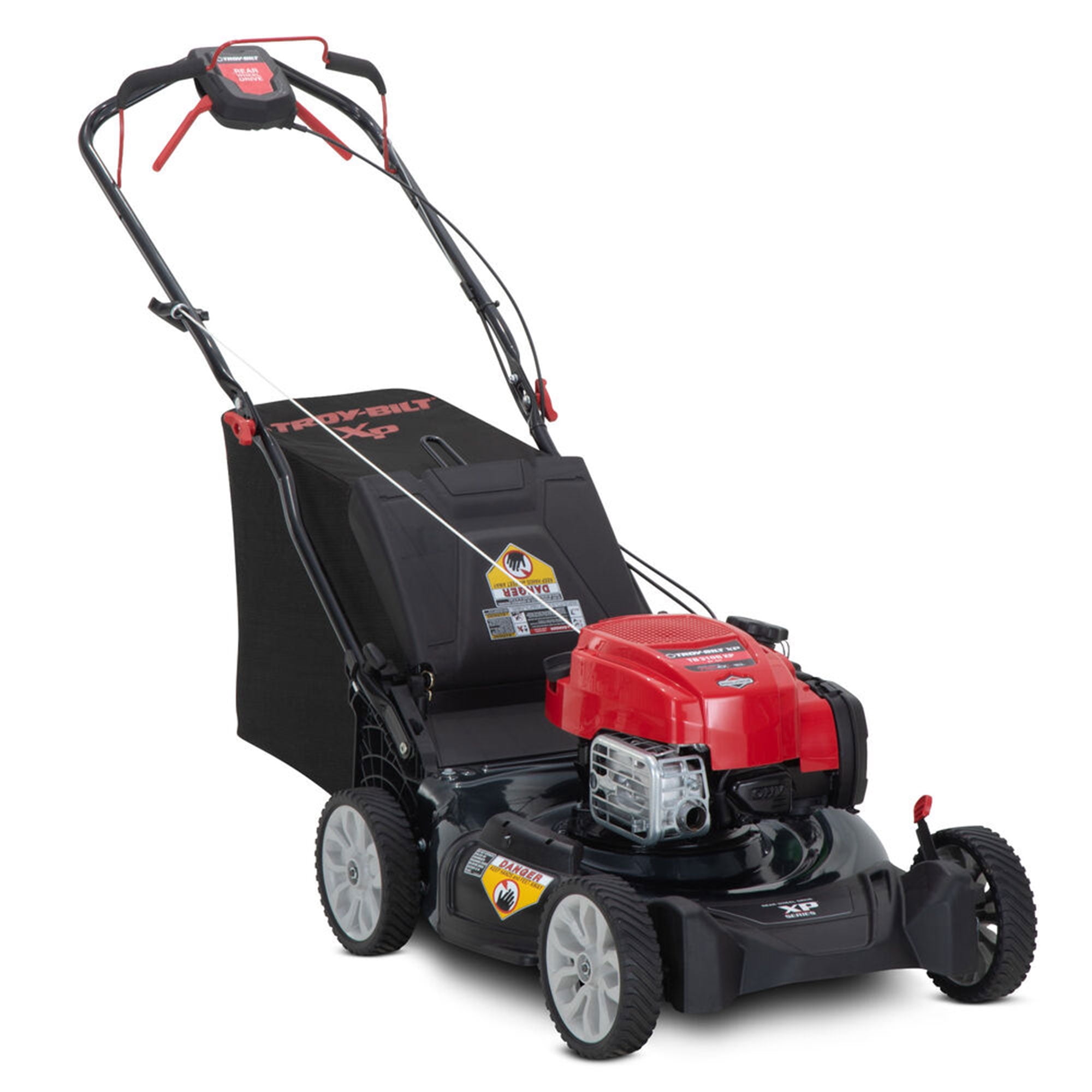Troy Bilt TB365 XP 21 Inch 160cc Gas Self Propelled Walk Behind Lawn Mower Red Walmart