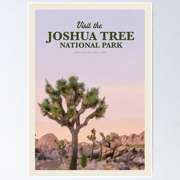 Poster Visit The Joshua Tree National Park Wall Art, Unframed Prints For Home Or Office, Perfect Gift For Everyone, 8x12