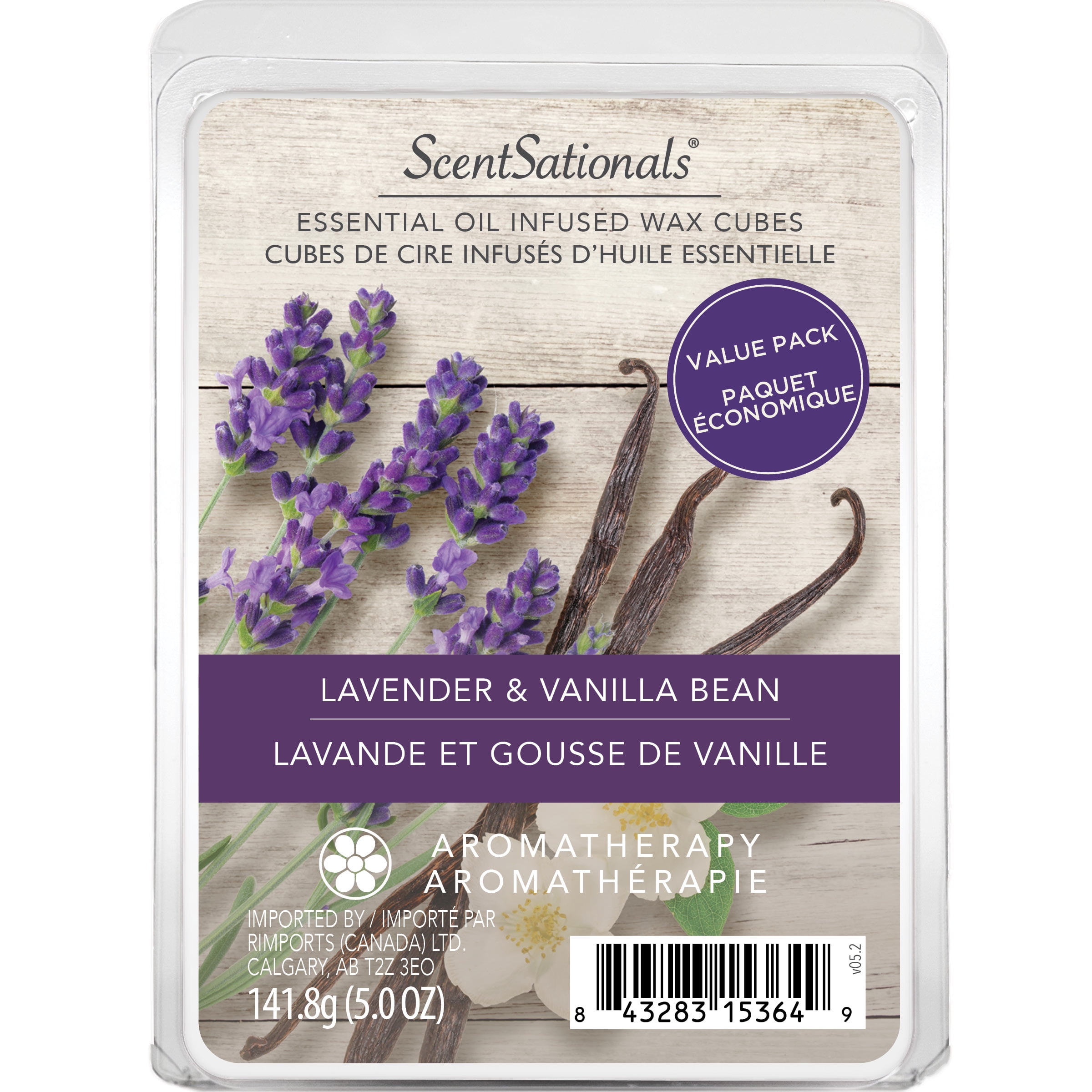 ScentSationals Scented Wax Cubes Value Pack - Lavender & Vanilla Bean