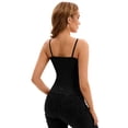 thumbnail image 2 of Unique Bargains Women's Spaghetti Strap Tank Top Basic Undershirt Ribbed Camisole S Black, 2 of 6