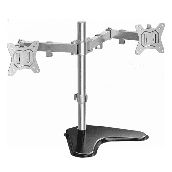 PROMOUNTS Landscape to Portrait Double Monitor Arms for 13 in to 32 in Screens Holds up to 17.6 lbs each