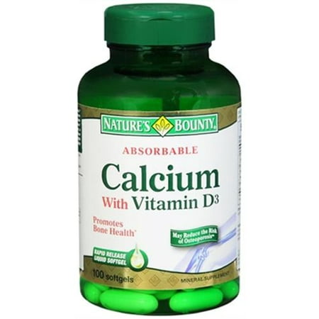 UPC 074312062728 product image for Nature's Bounty Calcium With Vitamin D3 Softgels 100 Soft Gels | upcitemdb.com