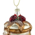 thumbnail image 5 of Northlight 3.75" Pancakes and Syrup Glass Christmas Ornament, 5 of 5